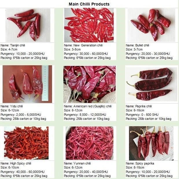 Dried Red Chilli Whole & Crushed& Ring & Powder & Seeds / Grade a / Xinglong