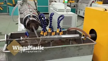 電気保護 PVC HDPE プラスチック波形パイプ押出機機械生産ライン生産プラント機器