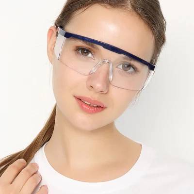 Ce En166 および ANSI Z87.1+ PC 素材、傷つきにくい、調節可能な脚、メガネ、安全メガネ、UV 保護メガネ